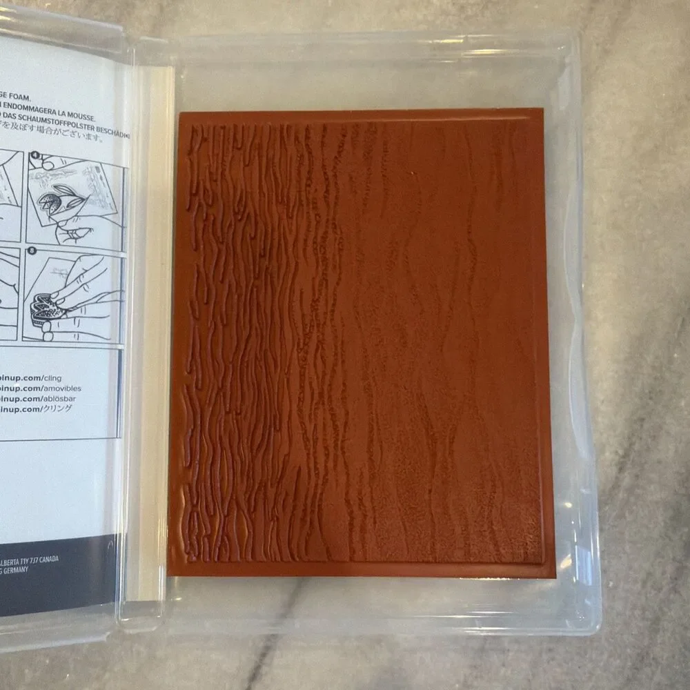 Stampin Up NEW Gentle Waves #157868 Background Rubber Mount Stamp